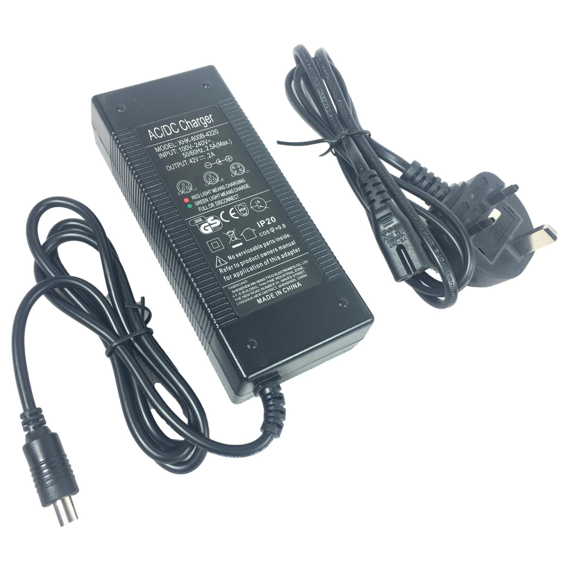 42V 2A Power Charger Battery Charger With 4 Adapter Line For Electric  Scooter